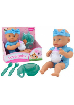 Lalka bobas z akcesoriami niebieska