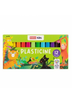 Plastelina szkolna 12 kolorów EASY