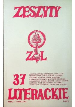 Zeszyty literackie Nr 37