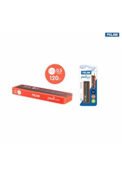 Grafity do ołówka mechanicznego MILAN HB, 0,5 mm, 120 sztuk