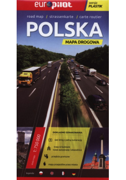Polska Mapa drogowa Europilot 1:750 000 laminowana