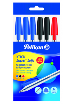 Długopis stick super soft Pelikan 6 szt. Pelikan