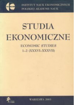 Studia ekonomiczne Economic studies