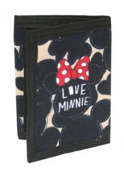 Portfel czarny dla nastolatków Minnie Love