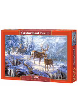 Puzzle Winter mountain light 1000