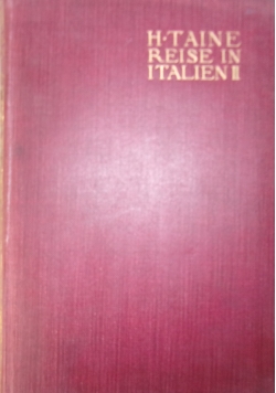Reise in Italien Band II ,1904r.