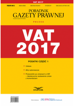 VAT 2017 Podatki Część 1