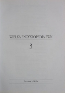 Wielka Encyklopedia PWN Tom 3