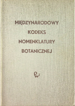Międzynarodowy Kodeks Nomenklatury Botanicznej 1961