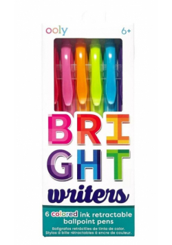 Długopisy kolorowe Bright Writers 6szt