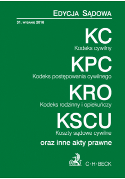Kodeks cywilny Kodeks postępowania cywilnego Kodeks rodzinny i opiekuńczy Koszty sądowe cywilne