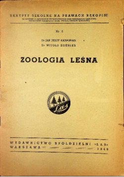 Zoologia leśna  1948 r.