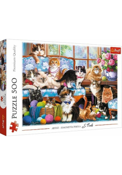 Trefl puzzle 500 Kocia rodzina