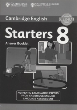 Cambridge English Young Learners 8 Starters Answer Booklet