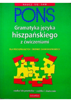 Pons Gramatyka języka hiszpańskiego z ćwiczeniami