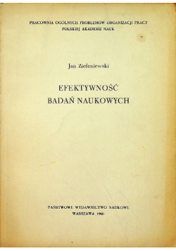 Efektywność badań naukowych