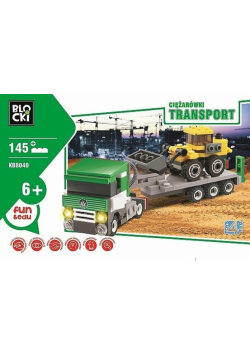 Klocki Blocki Transport Ciężarówka ze spychaczem  145 elementów