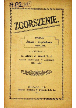 Zgorszenie 1911 r.