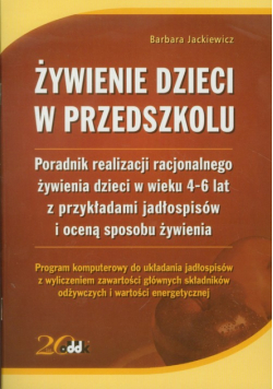 Żywienie dzieci w przedszkolu z płytą CD