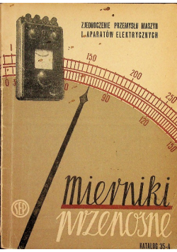 Mierniki przenośne Katalog 35 - A