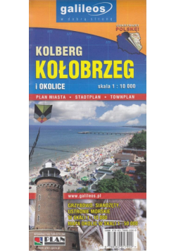 Kołobrzeg i okolice mapa 1:10 000 Plan