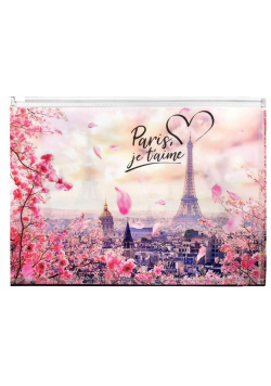 Koperta A4 PP z nadrukiem zip Take Me To Paris