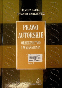 Prawo Autorskie Tom 3