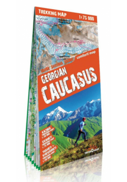 Gruzja Kaukaz Mapa trekingowa 1:50 000