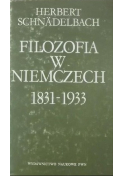 Filozofia w Niemczech 1831 - 1933