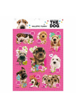 Nalepki Funny The Dog 25 sztuk mix