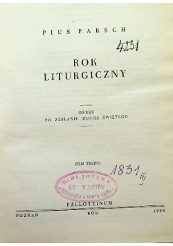 Rok Liturgiczny Tom III