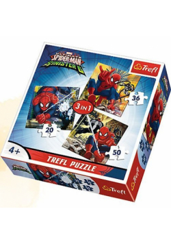 Puzzle 3w1 Świat Spider-Man