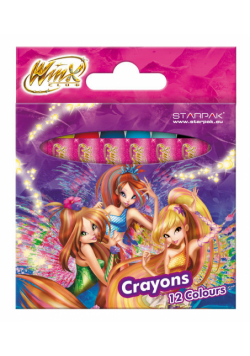 Kredki woskowe 12 kolorów WINX