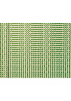 Papier pakowy mini rolki 5x0,35m Zielony kwadraty