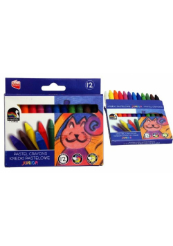 Kredki świecowo-pastelowe Junior 12 kolorów