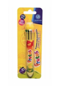 Długopis zapachowy wielokolorowy 10w1 Astra Frutos 1szt.blister
