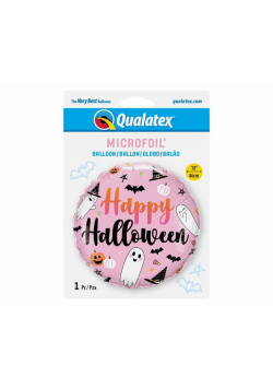 Balon foliowy Happy Halloween słodkie duchy 46cm