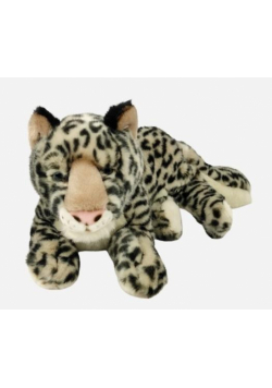 Pantera śnieżna leżąca 28cm