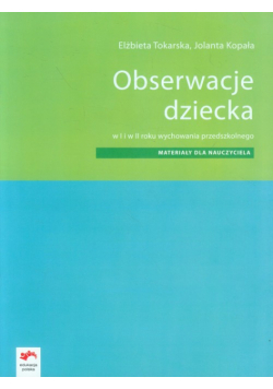 Obserwacje dziecka Materiały dla nauczyciela