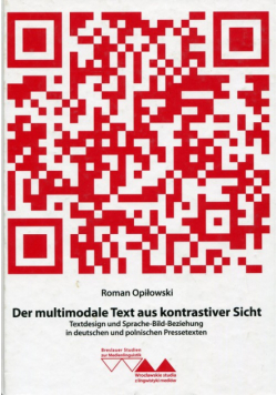 Der multimodale Text aus kontrastiver Sicht