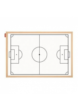Tablica taktyczna suchościeralna magnetyczna MEMOBE biała boisko do piłki nożnej 90x60 cm
