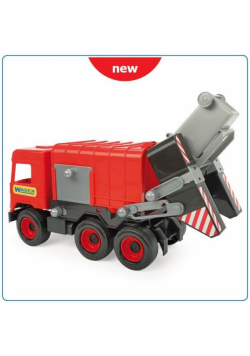 Middle Truck Śmieciarka czerwona w kartonie