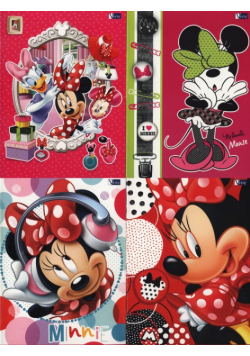 Zeszyt A5 Minnie w trzy linie 16 kartek 20 sztuk mix