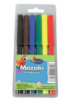 Mazaki 6 kolorów Rexus