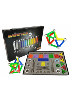 Magnastix klocki magnetyczne 560szt + tablica