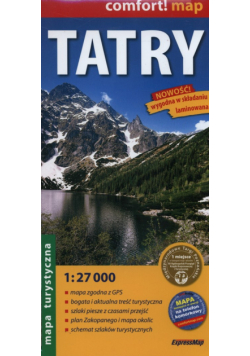 Tatry mapa turystyczna 1:27 000 laminowana