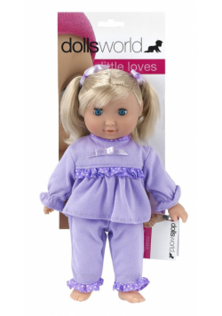 Lalka bobas Rosie z miękkiego materiału 25 cm fiolet