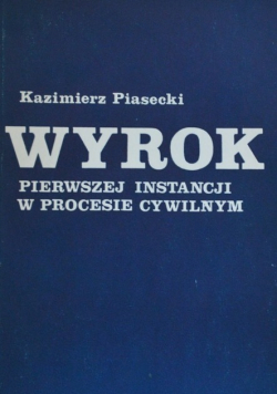 Wyrok pierwszej instancji