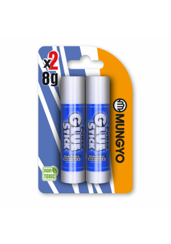 Klej w sztyfcie Mungyo 8 gr 2 szt. blister