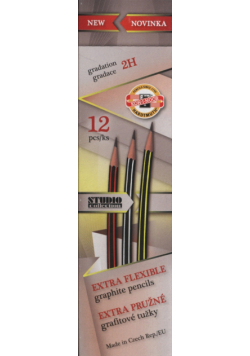 Ołówek grafitowy polimerowy Wygibas 2H 12 sztuk